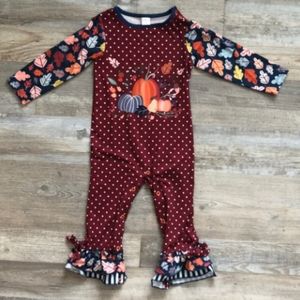Penelope Plumm Pumpkin Romper